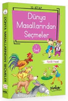1. Sınıf Dünya Masallarından Seçmeler (10 Kitaplık Set - Heceli) - Kolektif