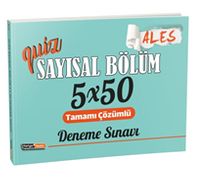 2021 Quiz Ales Sayısal Bölüm Tamamı Çözümlü 5x50 Deneme Sınavı