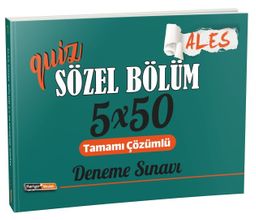  2021 Quiz Ales Sözel Bölüm Tamamı Çözümlü 5x50 Deneme Sınavı