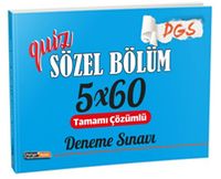 2021 Quiz DGS Sözel Bölüm Tamamı Çözümlü 5x60 Deneme Sınavı
