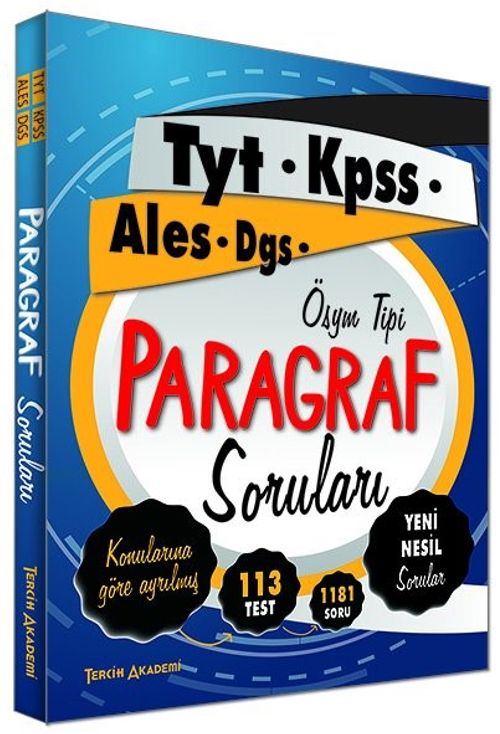 KPSS ALES DGS TYT ÖSYM Tipi Paragraf Soruları Soru Bankası 