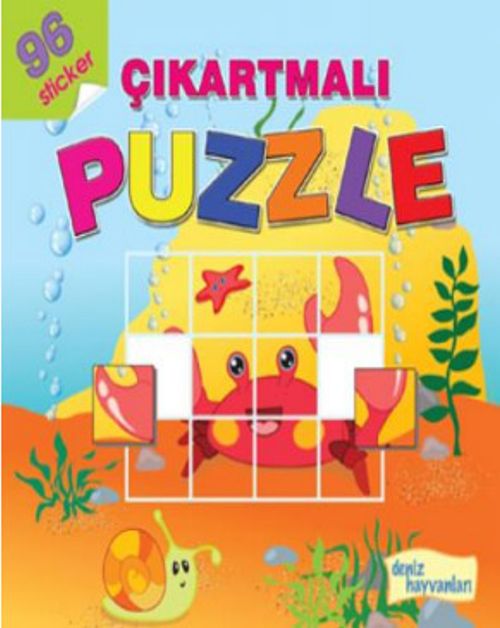 Çıkartmalı Puzle - Deniz Hayvanları