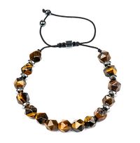 Fasetli Kaplan Gözü Doğal Taş Bileklik (FKG-73)