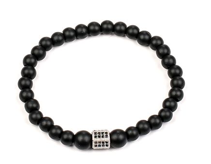 Siyah Mat Oniks Doğal Taş Bileklik (SMZ-71)