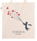 Askılı Bez Çanta - Küçük Prens - Heart Balloons