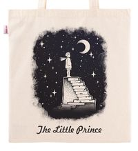 Askılı Bez Çanta - Küçük Prens - Stair to Moon