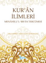 Kuran İlimleri Menahilül İrfan Tercümesi (2 Cilt)