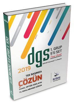 2019 DGS Türkiye Geneli 5 Deneme 1. Grup