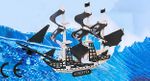 Montessori Ahşap Zeka Oyunları / w-3D Puzzle - Pirate Ship