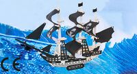 Montessori Ahşap Zeka Oyunları / w-3D Puzzle - Pirate Ship