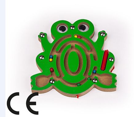 Montessori Ahşap Zeka Oyunları / w-Frog Maze