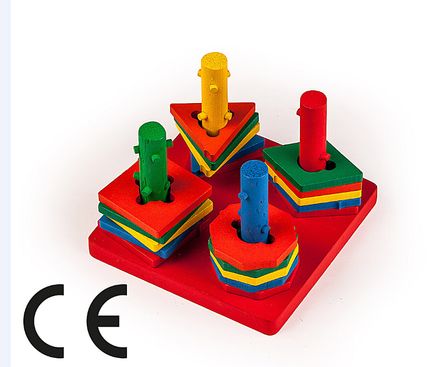 Montessori Ahşap Zeka Oyunları / w-Geometric Basic