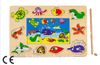 Montessori Ahşap Zeka Oyunları / w-Magnetic Fishing Puzzle2