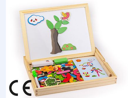 Montessori Ahşap Zeka Oyunları / w-Magnetic World 2