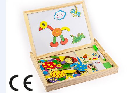 Montessori Ahşap Zeka Oyunları / w-Magnetic World 1