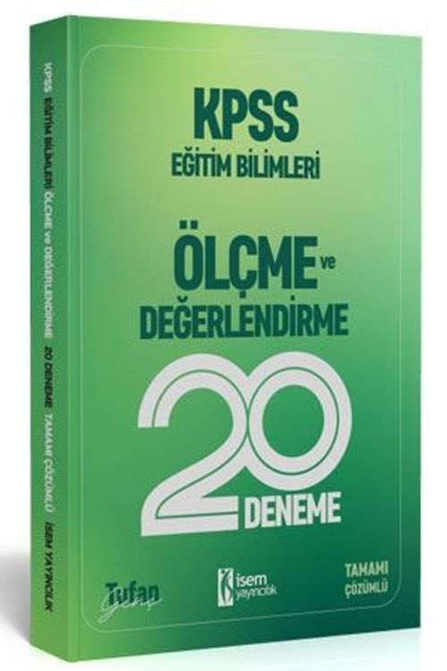 2020 KPSS Eğitim Bilimleri Ölçme ve Değerlendirme 20'li Deneme
