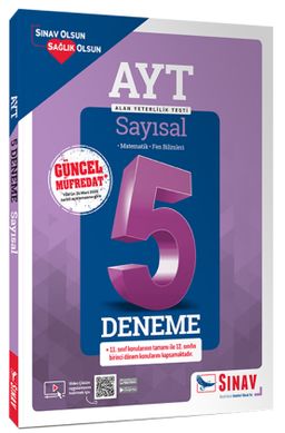 AYT Sayısal Çözümlü 5 Deneme