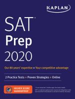 SAT Prep 2020 : 2 Practice Tests + Proven Strategies + Online