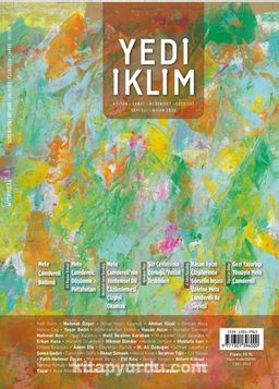 7edi İklim Sayı:361 Nisan 2020 Kültür Sanat Medeniyet Edebiyat Dergisi