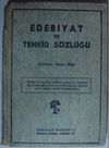 Edebiyat ve Tenkid S&ouml;zl&uuml;ğ&uuml; Kod: 10-I-14