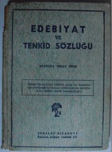 Edebiyat ve Tenkid Sözlüğü Kod: 10-I-14