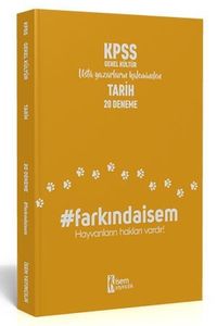 2020 Farkındaİsem KPSS Genel Kültür Tarih 20 Deneme 