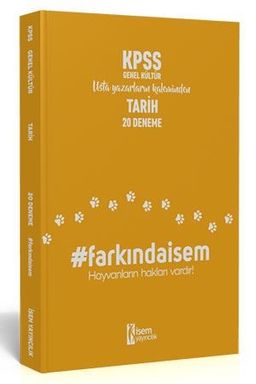 2020 Farkındaİsem KPSS Genel Kültür Tarih 20 Deneme 