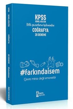 2020 Farkındaİsem KPSS Genel Kültür Coğrafya 20 Deneme