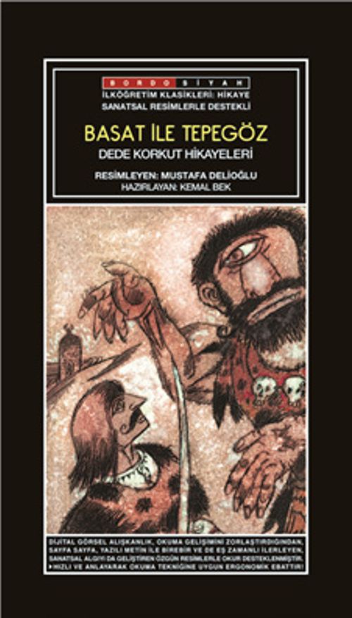 Sanatsal Resimli Basat İle Tepegöz (Dede Korkut Hikayeleri)