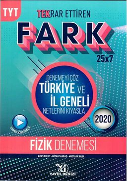 TYT Fizik Fark Tekrar Ettiren 25x7 Denemesi