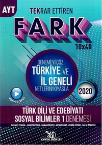 AYT Türk Dili ve Edebiyatı Sosyal Bilimler 1 Fark Tekrar Ettiren 10x40 Denemesi