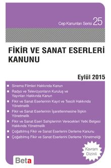 Fikir ve Sanat Eserleri Kanunu / Cep-025