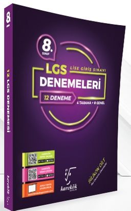 8. Sınıf LGS 12'li Deneme Seti (4 Tarama + 8 Genel)
