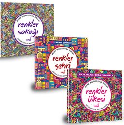 Büyükler İçin Boyama Kitabı Seti (3 Kitap)