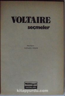 Voltaire-Seçmeler Kod: 6-D-46