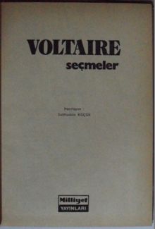 Voltaire-Seçmeler Kod: 6-D-46