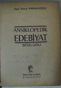 Ansiklopedik Edebiyat Sözlüğü Kod: 10-I-19