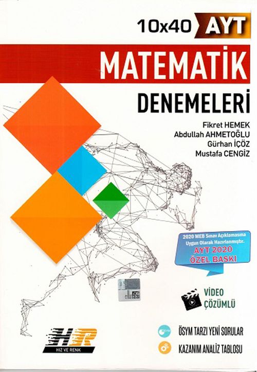 AYT Matematik Özel Baskı 10x40 Denemeleri