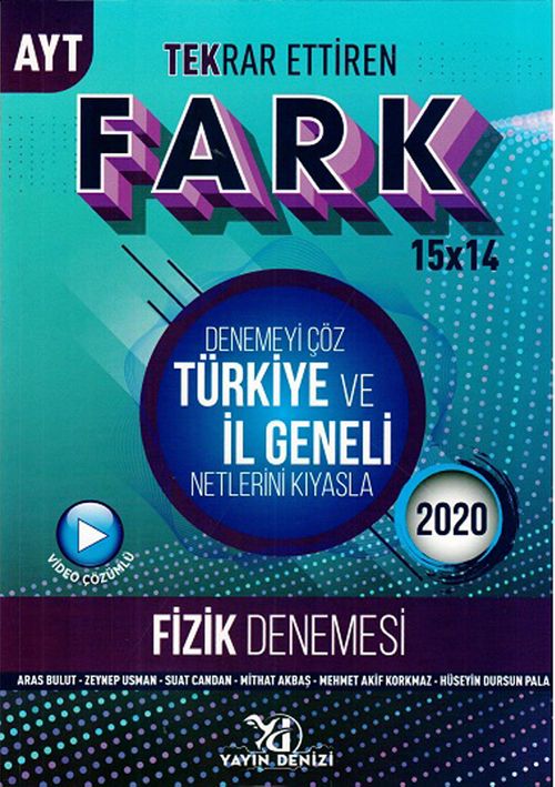 AYT Fizik Fark Tekrar Ettiren 15x14 Denemesi