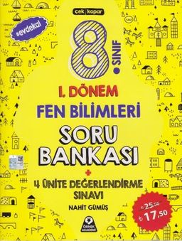 8. Sınıf 1. Dönem Fen Bilimleri Soru Bankası 