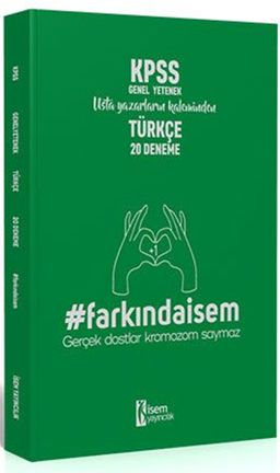 2020 Farkındaİsem KPSS Genel Kültür Türkçe 20 Deneme 