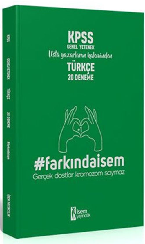 2020 Farkındaİsem KPSS Genel Kültür Türkçe 20 Deneme 