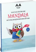 Mandala Hayvan Figürleri Büyükler İçin Boyama Kitabı