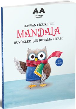 Mandala Hayvan Figürleri Büyükler İçin Boyama Kitabı