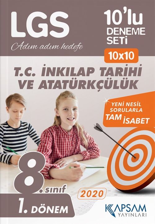 LGS T.C. İnkılap Tarihi ve Atatürkçülük 10'lu Deneme Seti (1. Dönem)