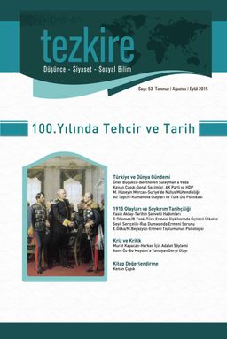 Tezkire Düşünce-Siyaset-Sosyal Bilim Dergisi Sayı:53 Temmuz-Ağustos-Eylül