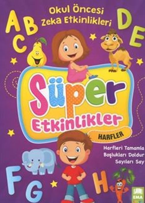 Süper Etkinlikler Harfleri Tamamla / Okul Öncesi Zeka Etkinlikleri