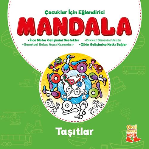 Taşıtlar - Çocuklar İçin Eğlendirici Mandala