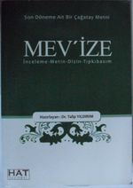 Mevize / Son Döneme Ait Bir Çağatay Metni Kod: 12-A-2