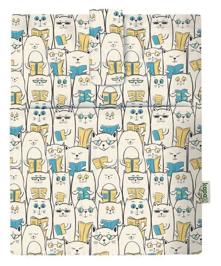 Kapax Mona Cepli Kitap Kılıfı - Okuyan Kedi 